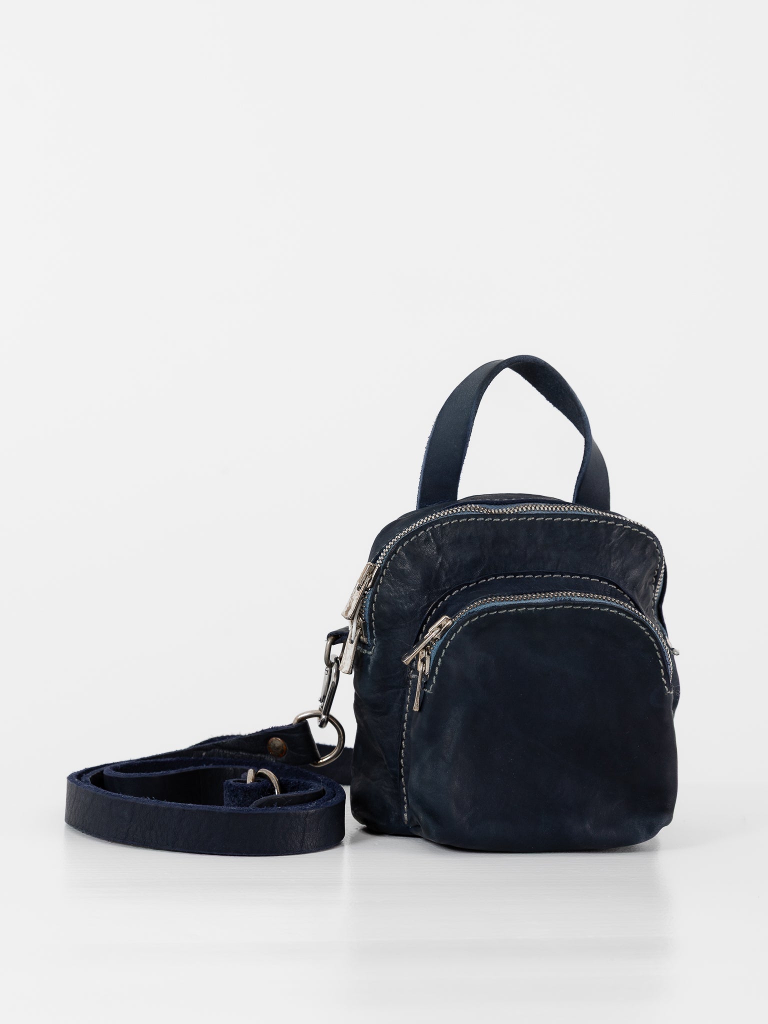 Guidi Mini Backpack DBP05 in Navy Blue - GUIDI at Worthwhile