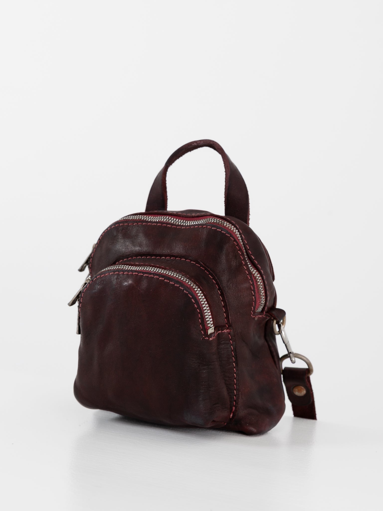 Guidi Mini Backpack DBP05 in Burgundy - GUIDI at Worthwhile
