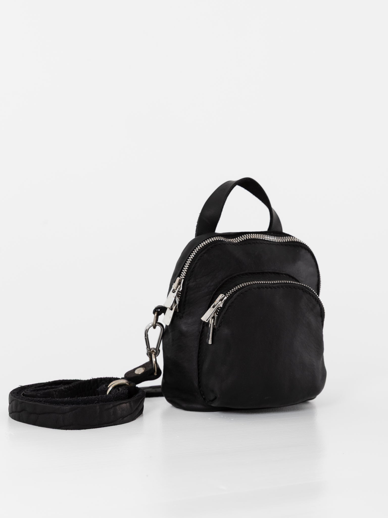 Guidi Mini Backpack DBP05 in Black at Worthwhile