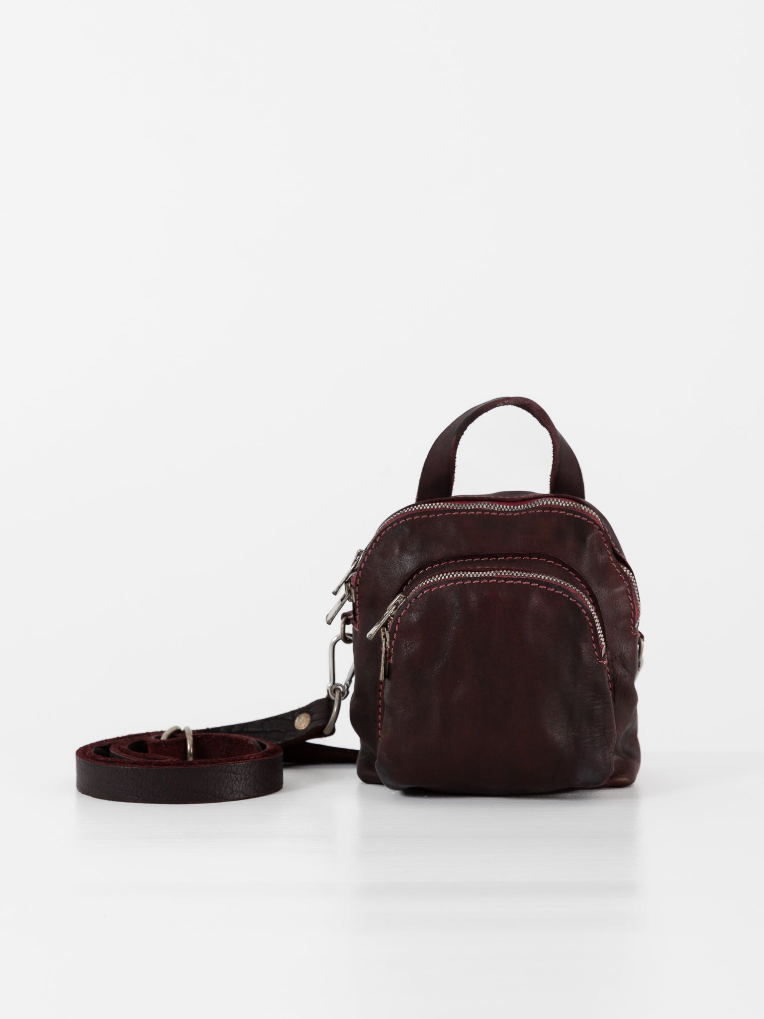 Guidi Mini Backpack DBP05 in Burgundy - GUIDI at Worthwhile