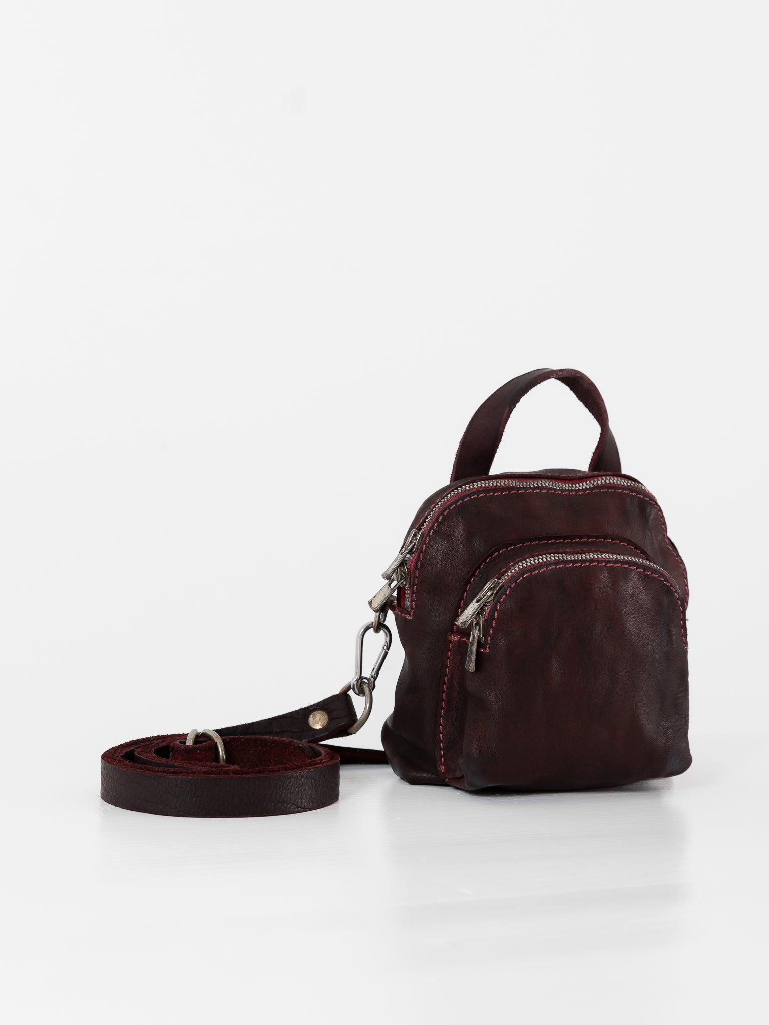 Guidi Mini Backpack DBP05 in Burgundy - GUIDI at Worthwhile
