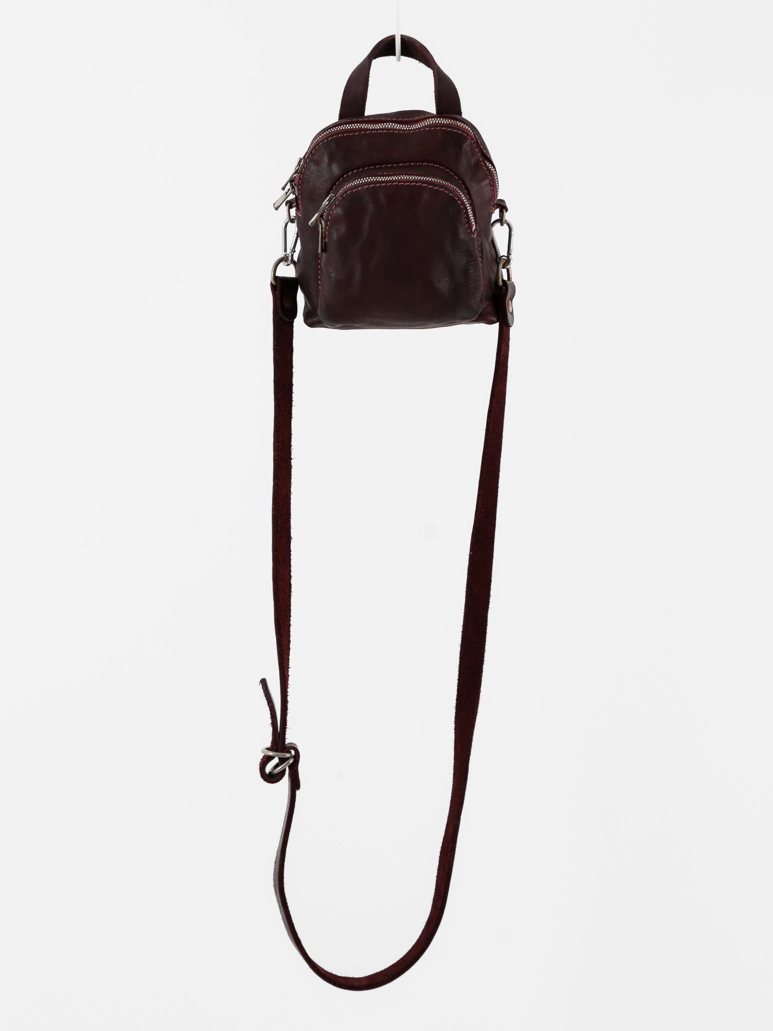 Guidi Mini Backpack DBP05 in Burgundy - GUIDI at Worthwhile