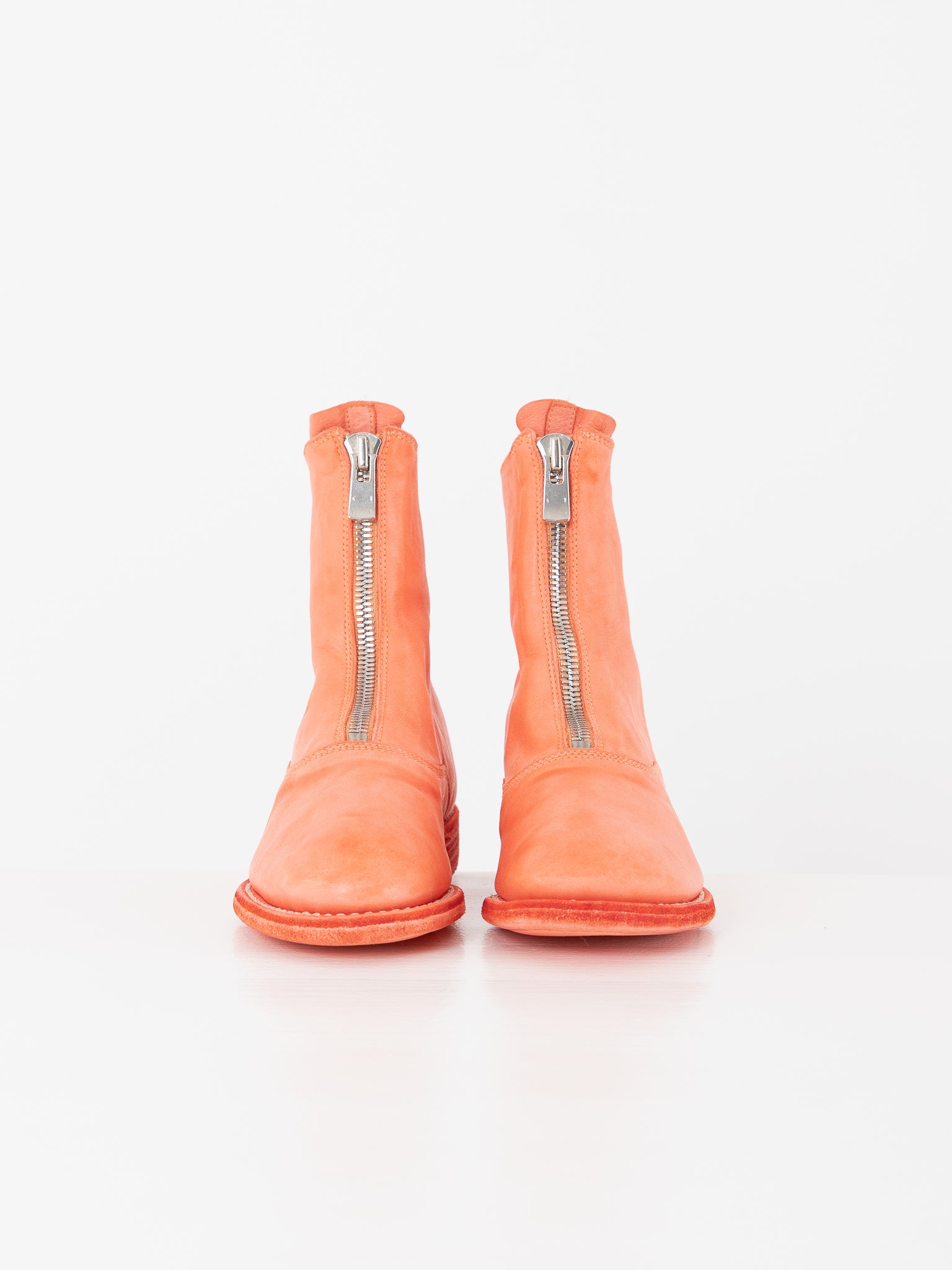 Guidi Front Zip Boot 210, Coral - Worthwhile