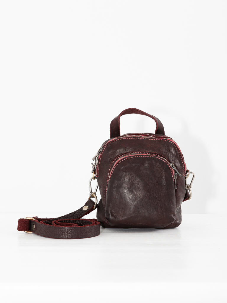 Guidi Mini Backpack DBP05, Burgundy - Worthwhile