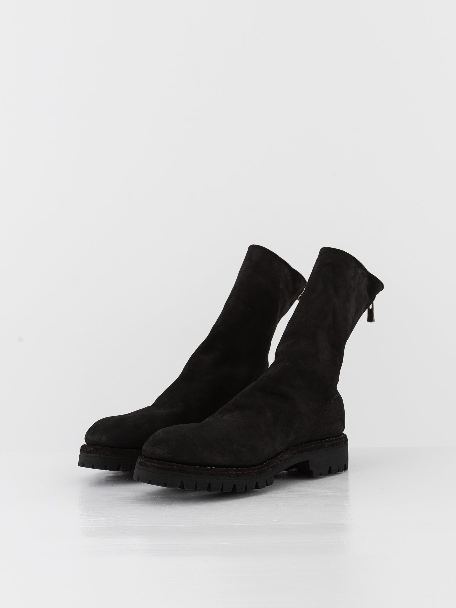 靴 GUIDI Back Zip Boots 988X Guidi 988ZX - Back zip leather boots, Grey / Full Grain – ORIMONO.eu