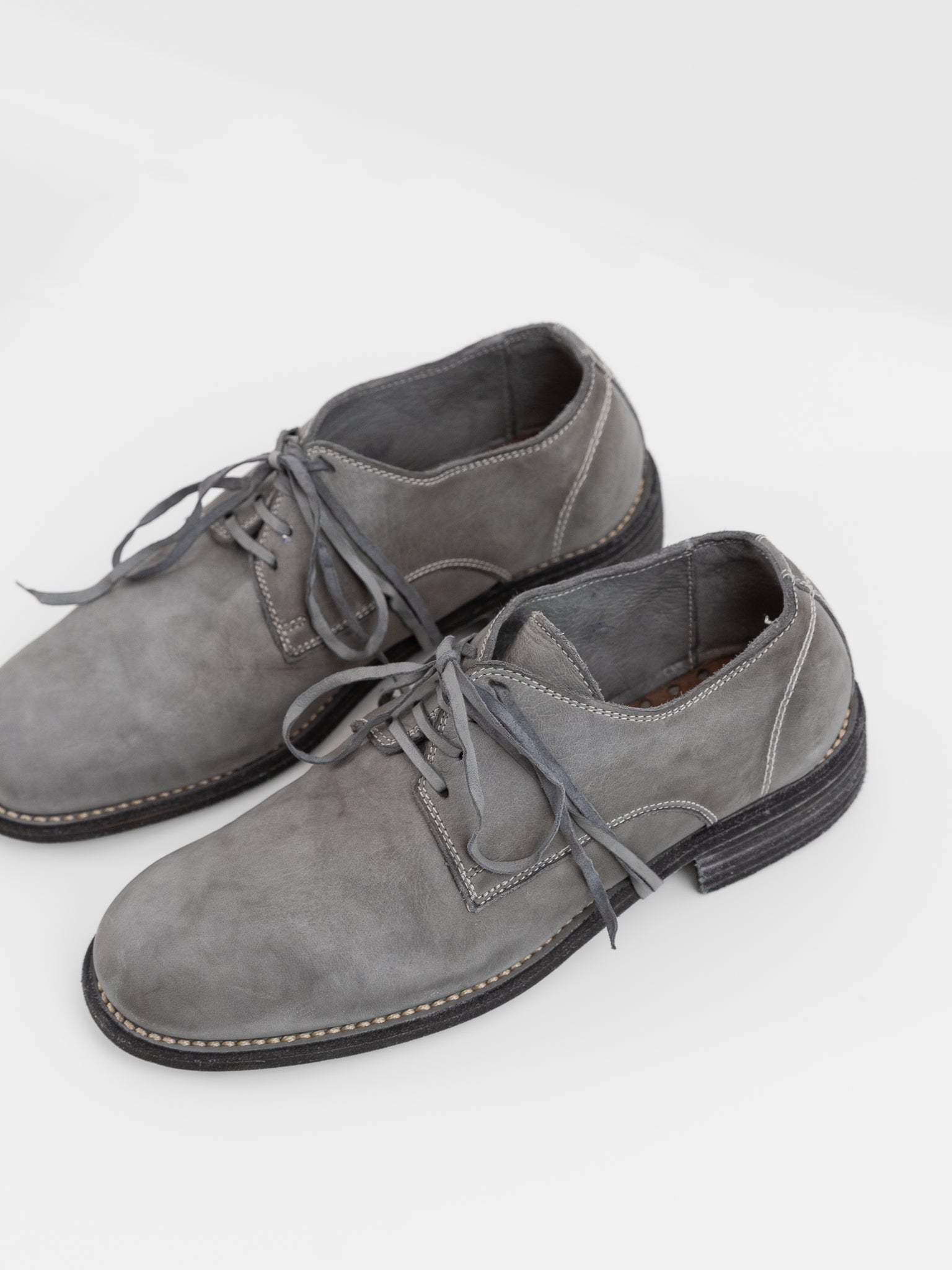 Guidi Classic Derby 992 in Grey - GUIDI at Worthwhile - shop SHOES