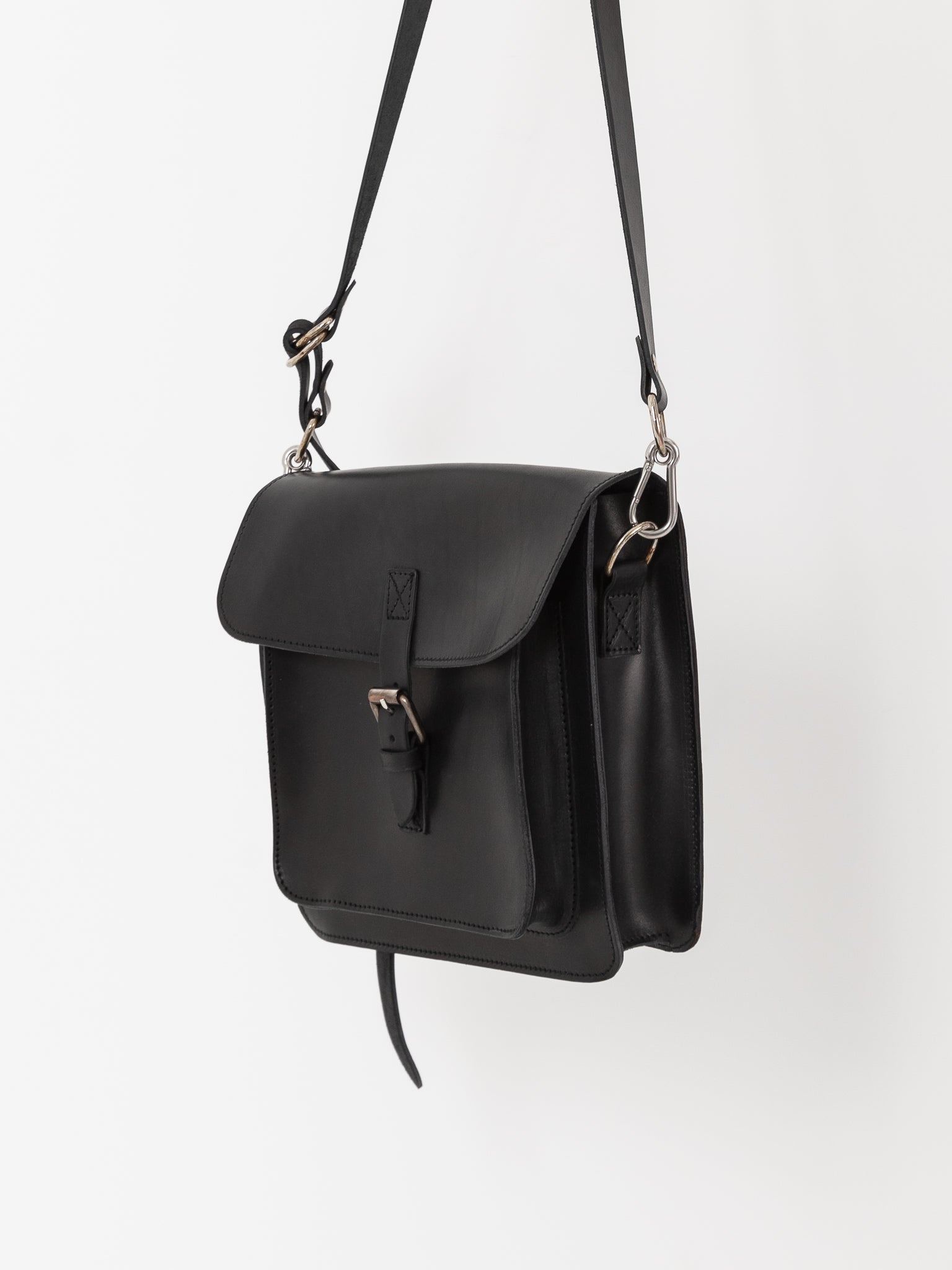 Guidi Crossbody Satchel CM8 in Black - GUIDI at Worthwhile - shop BAG