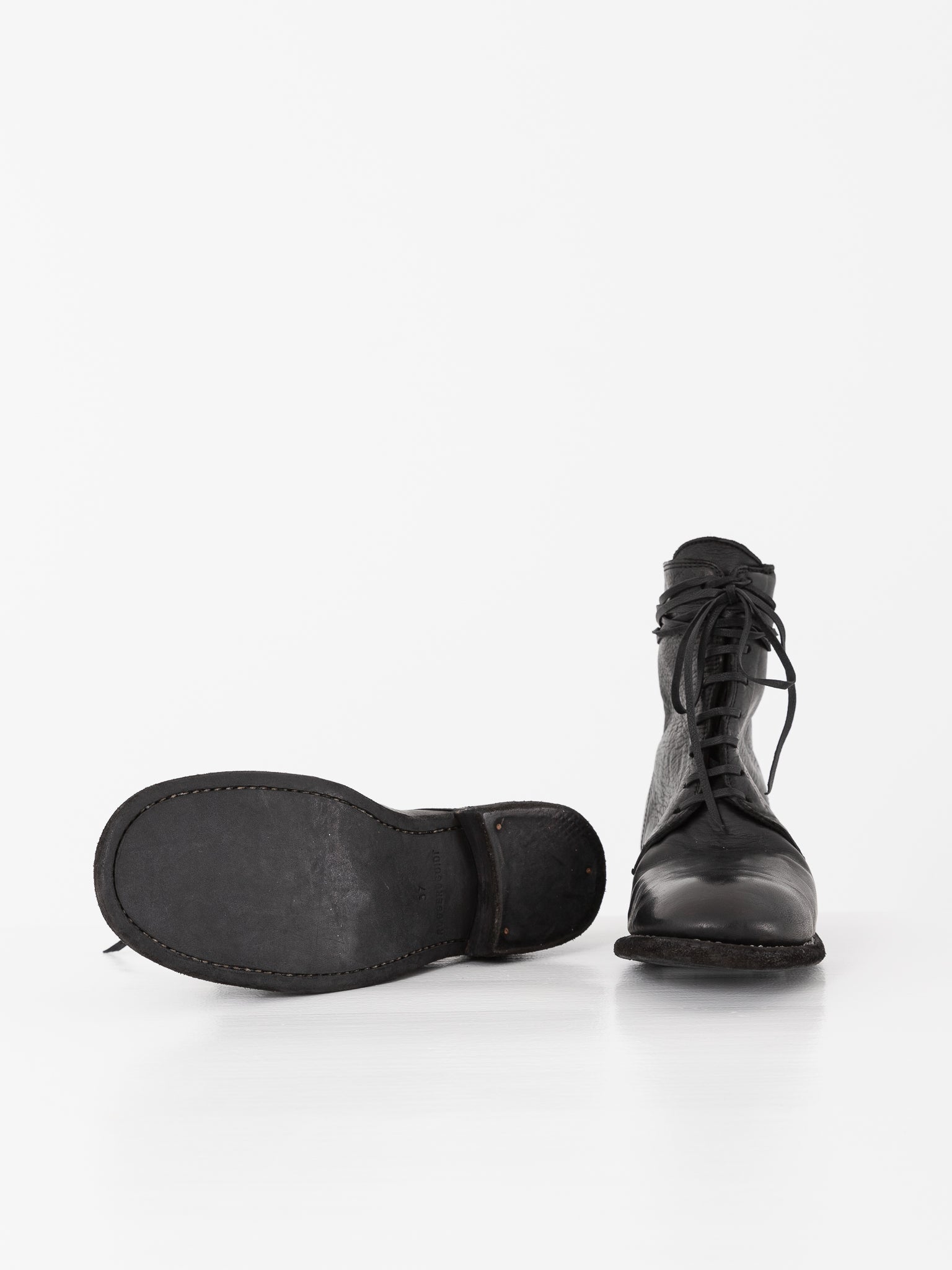 Guidi Front Tie/Back Zip Boot 995BZ, Black - Worthwhile