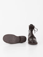 Guidi Front Tie/Back Zip Boot 995BZ, Dark Brown - Worthwhile