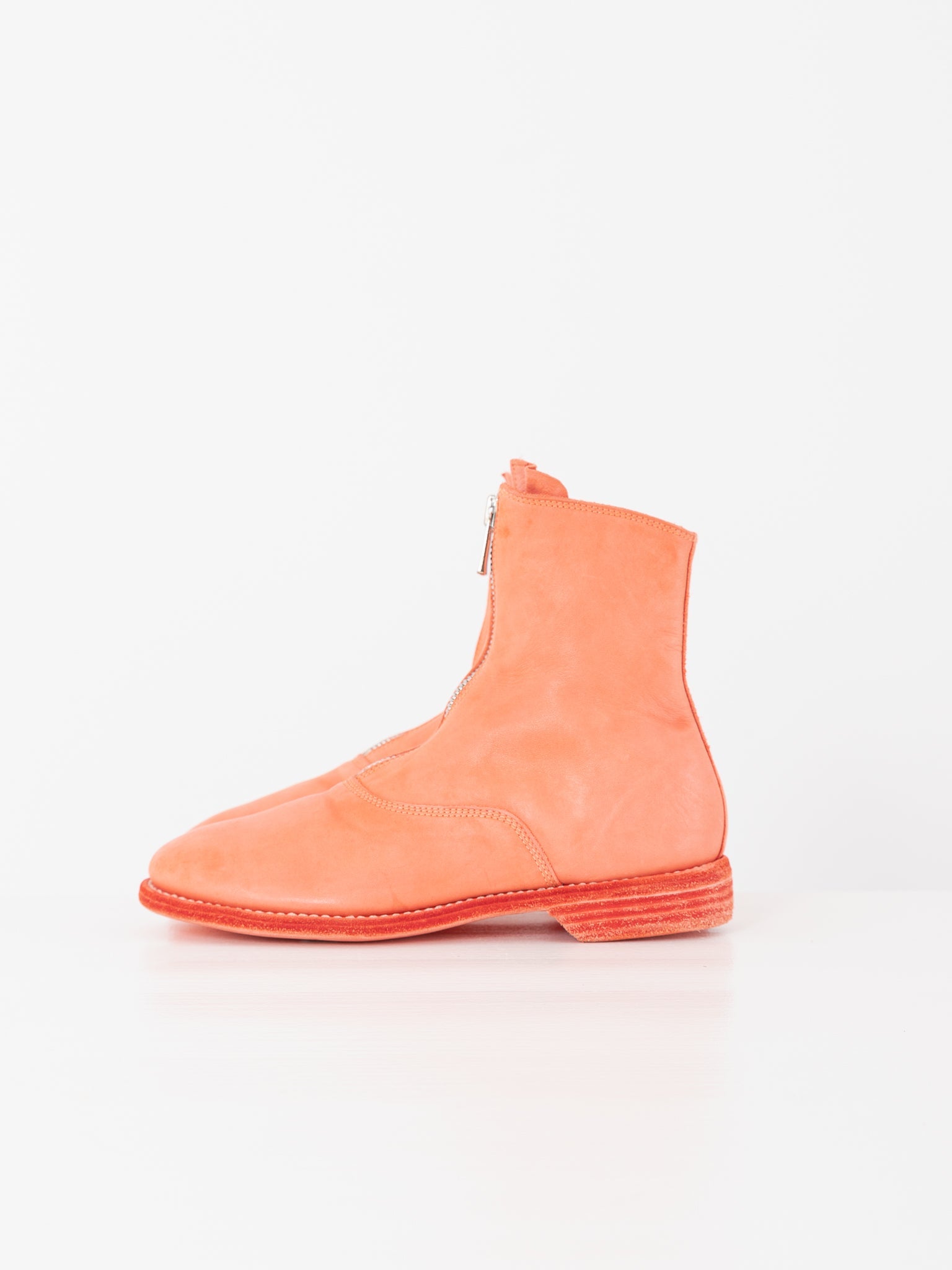 Guidi Front Zip Boot 210, Coral - Worthwhile