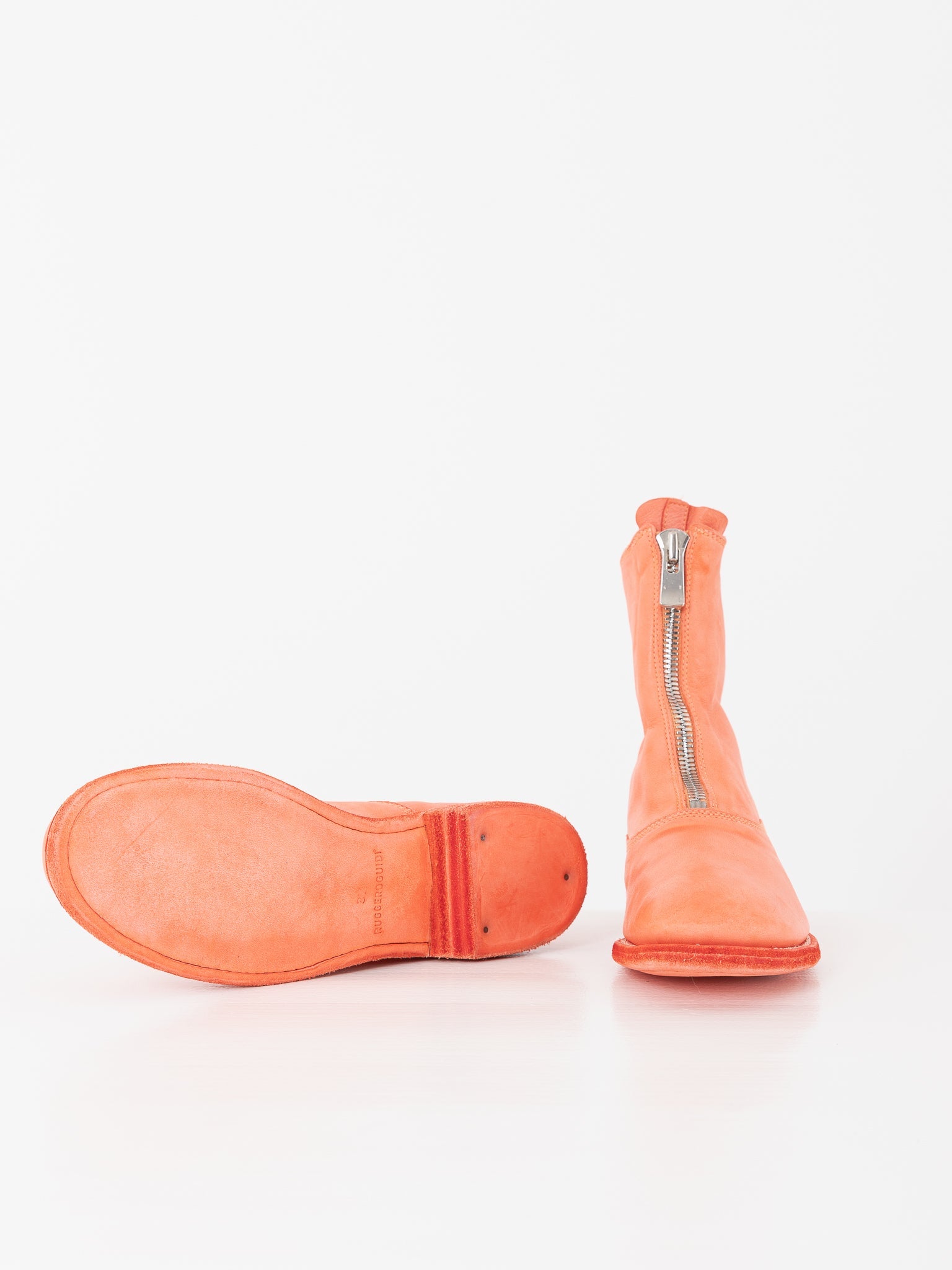 Guidi Front Zip Boot 210, Coral - Worthwhile