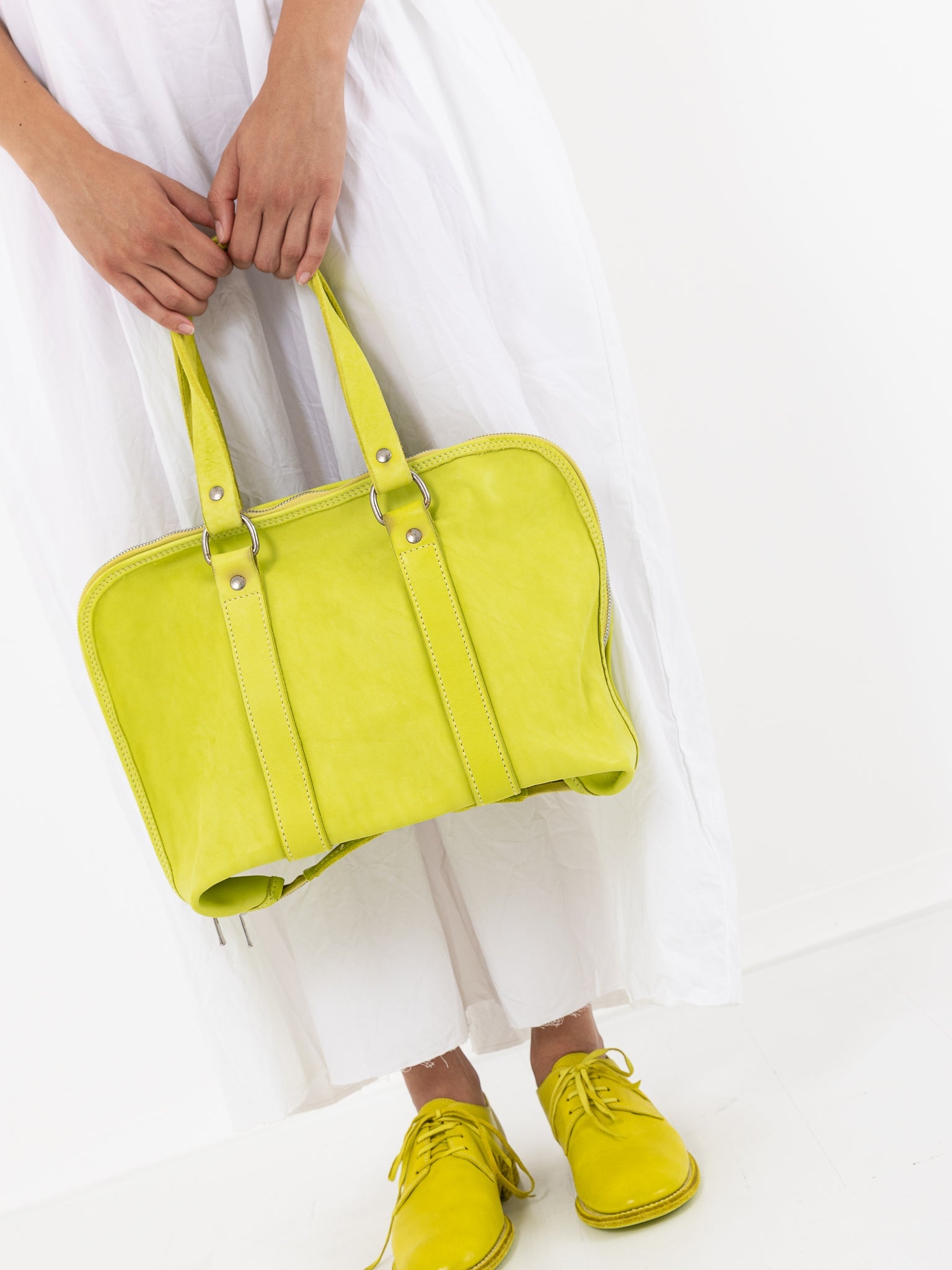 Guidi GB0 Handbag, Neon Yellow - Worthwhile