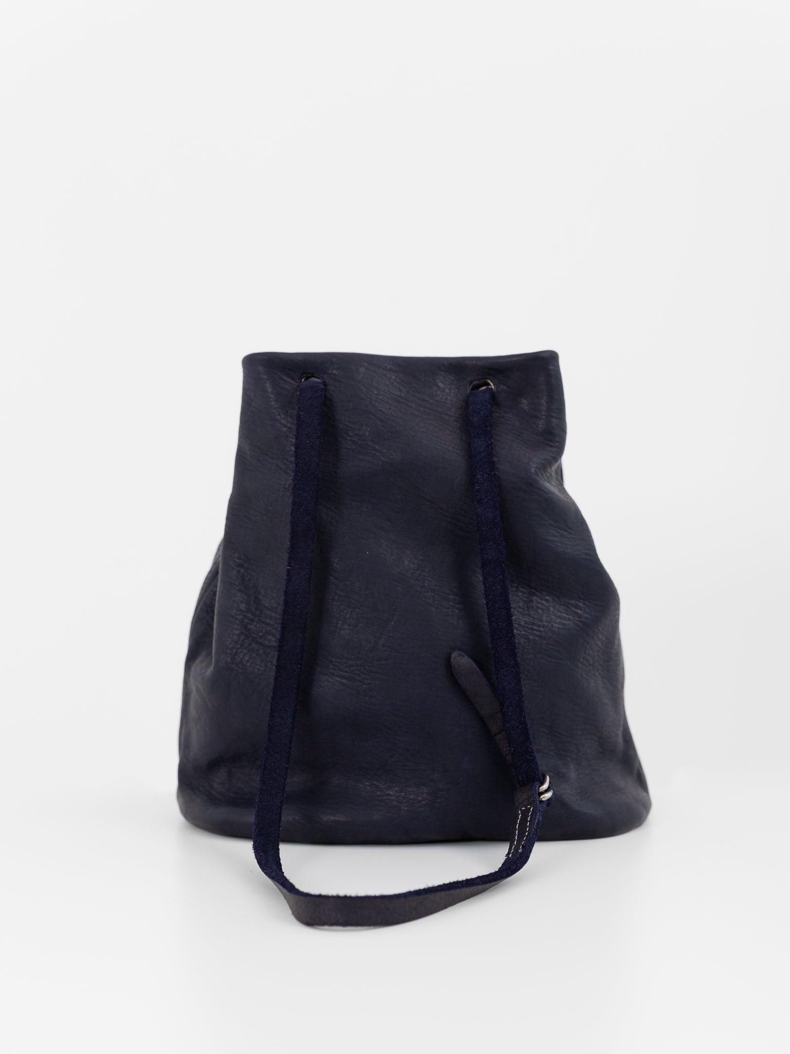 Guidi Small Bucket Bag BK3 in Navy - GUIDI at Worthwhile - shop BAG