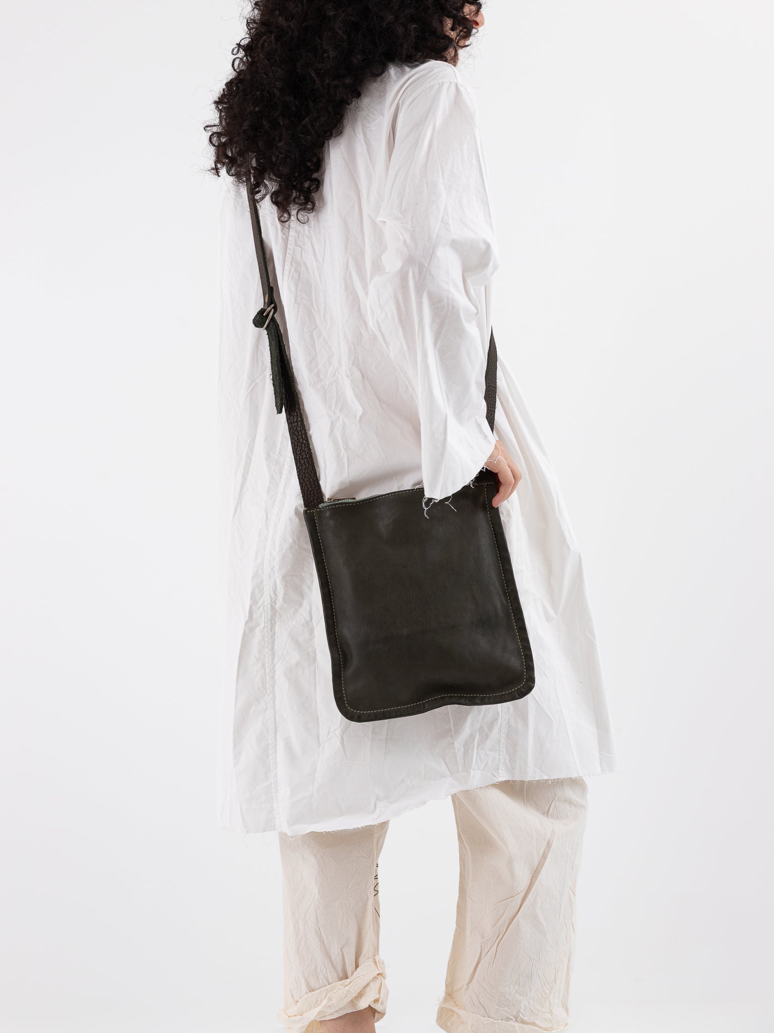 Guidi Small Crossbody Bag W4 in Army Green - GUIDI at Worthwhile - shop BAG