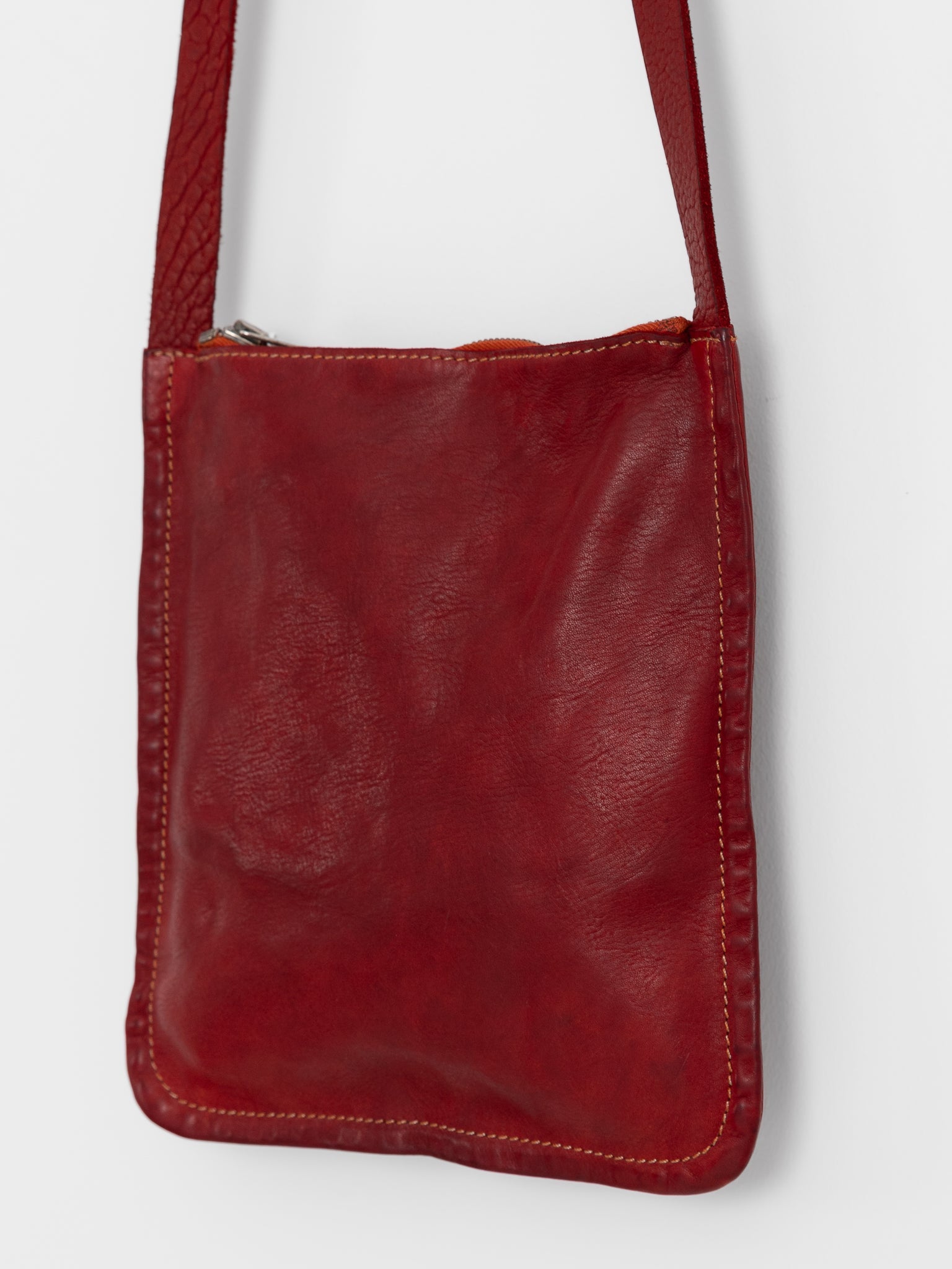 Guidi Small Crossbody Bag W4 in Red - GUIDI at Worthwhile - shop BAG