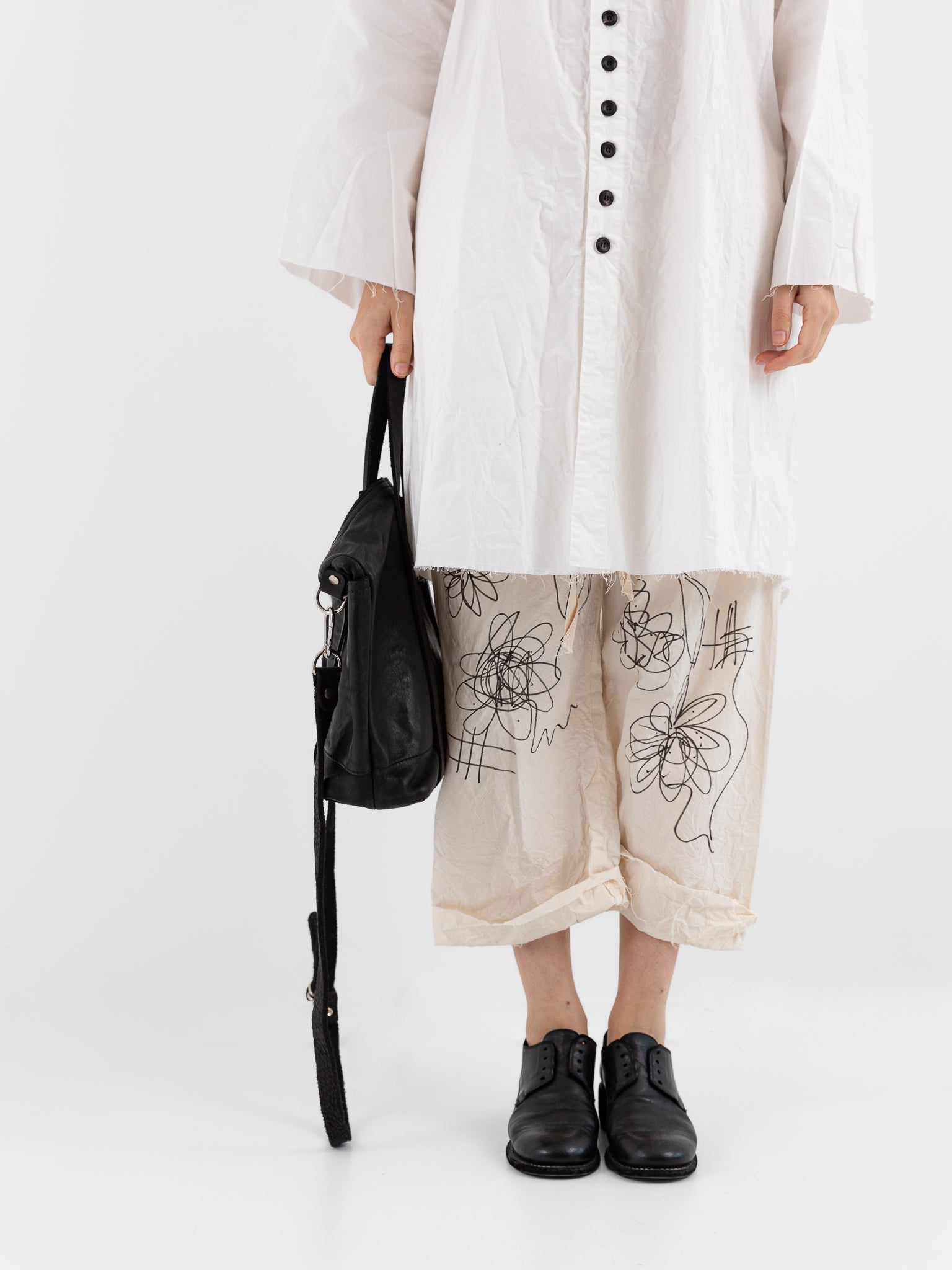 Guidi Small Tote Bag SH6 in Black - GUIDI at Worthwhile - shop BAG