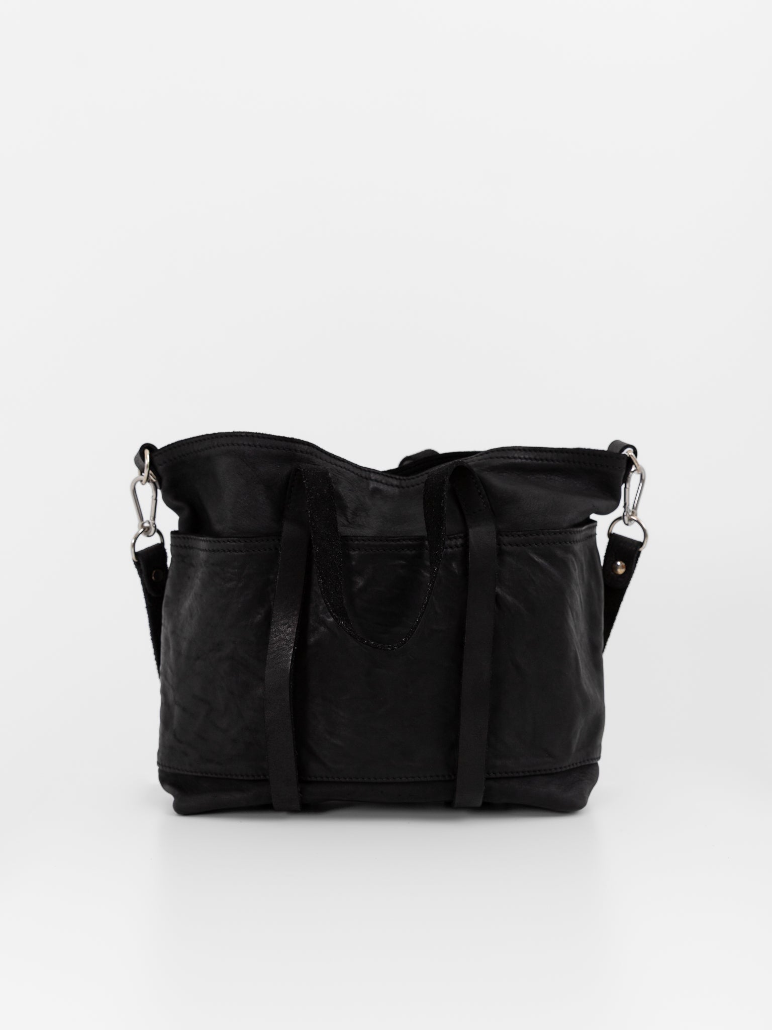 Guidi Small Tote Bag SH6 in Black - GUIDI at Worthwhile - shop BAG