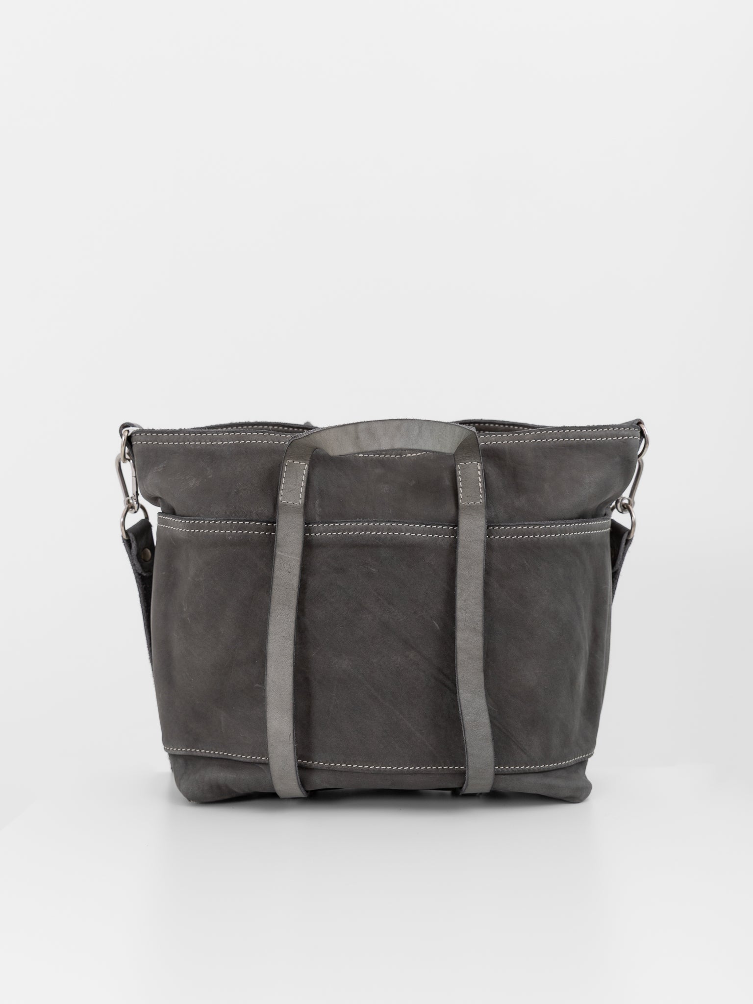 Guidi Small Tote Bag SH6 in Grey - GUIDI at Worthwhile - shop BAG