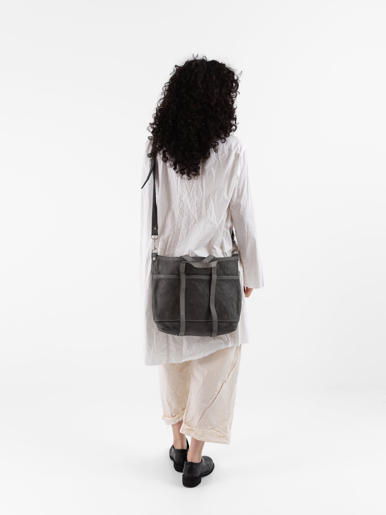 Guidi Small Tote Bag SH6 in Grey - GUIDI at Worthwhile - shop BAG