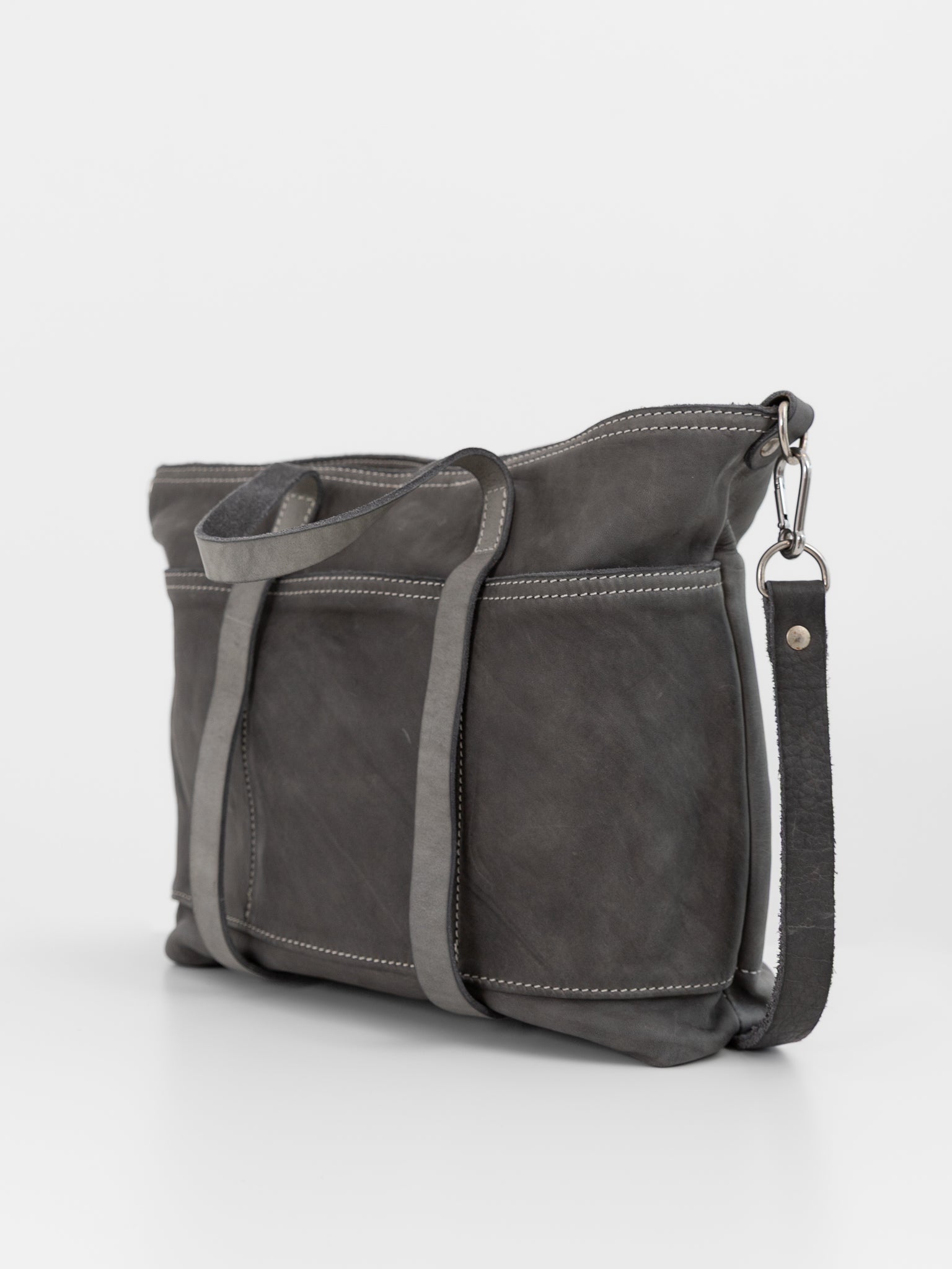 Guidi Small Tote Bag SH6 in Grey - GUIDI at Worthwhile - shop BAG