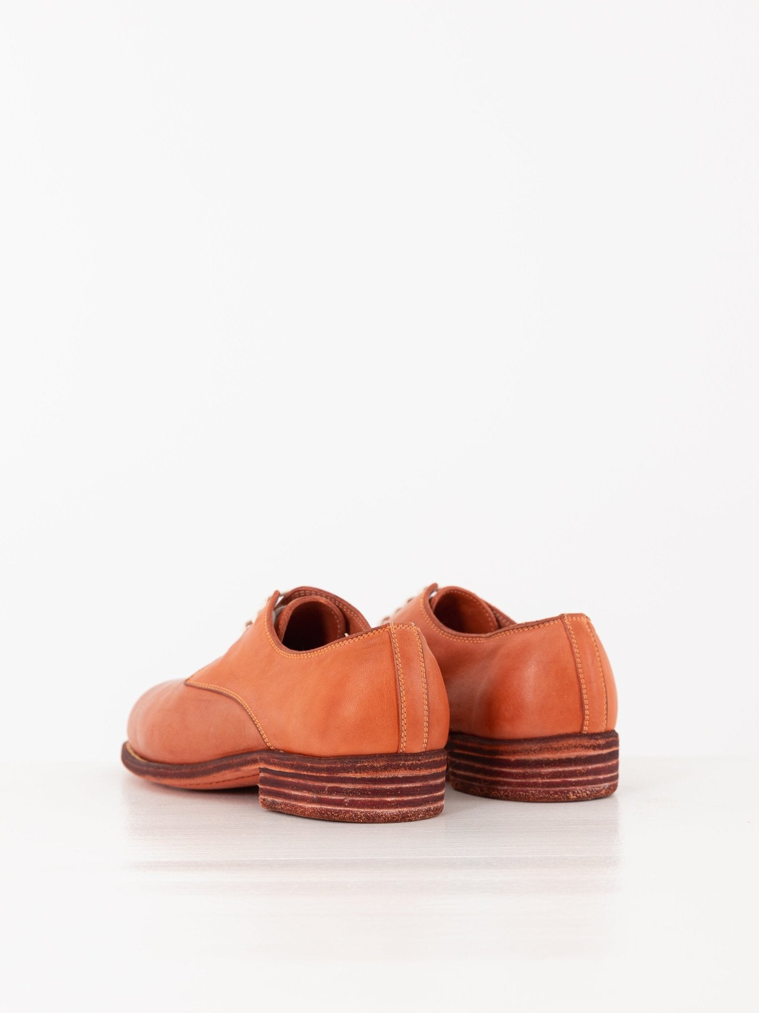 Guidi Vintage Ball Derby 112 in Coral - GUIDI at Worthwhile - shop SHOES