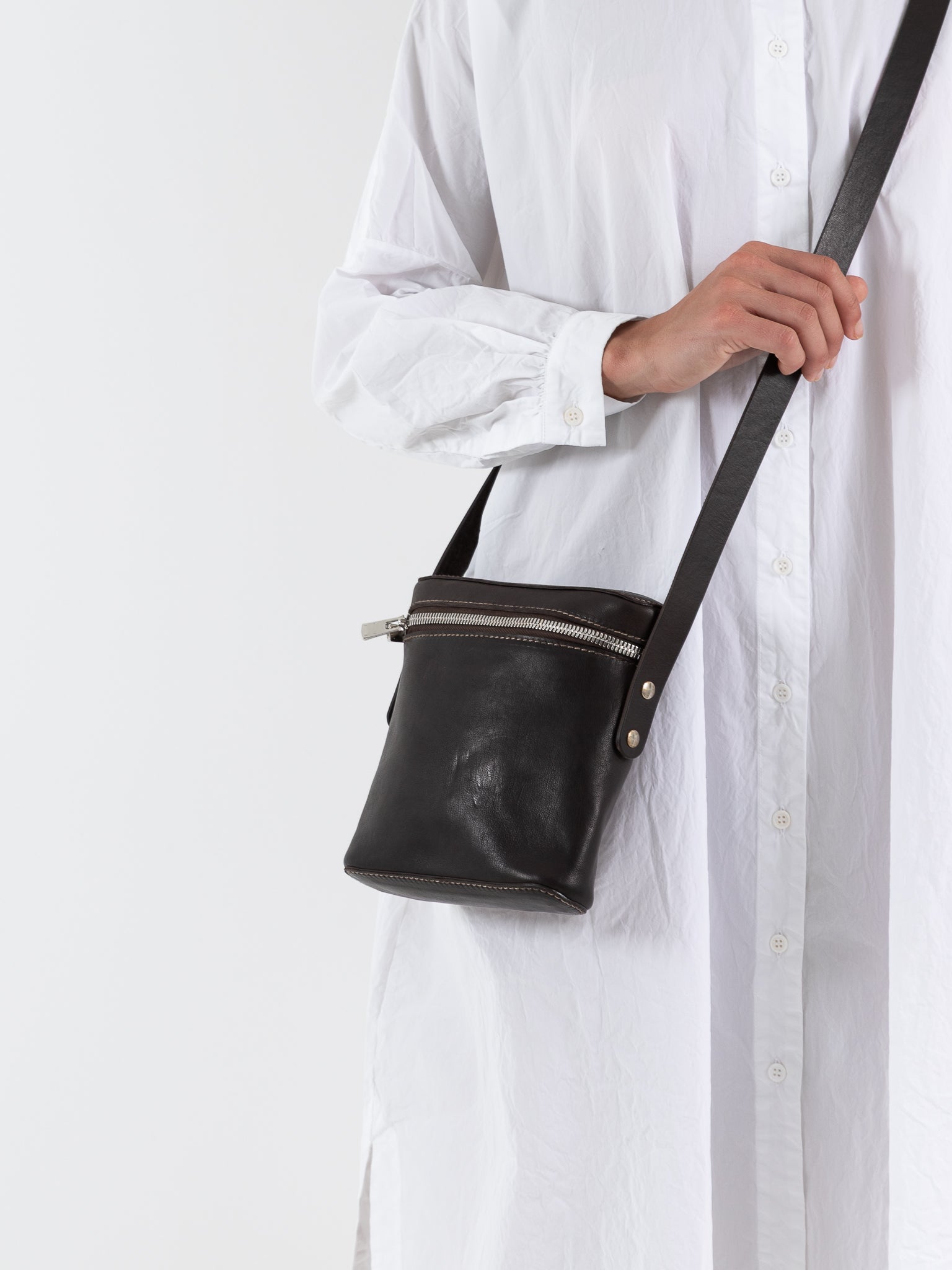 Guidi Zipped Bag C3 in Dark Brown - GUIDI at Worthwhile - shop BAG