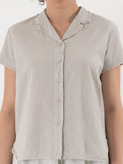 Hannoh Wessel Shirt Sharon in Pearl - HANNOH at Worthwhile - shop TOP