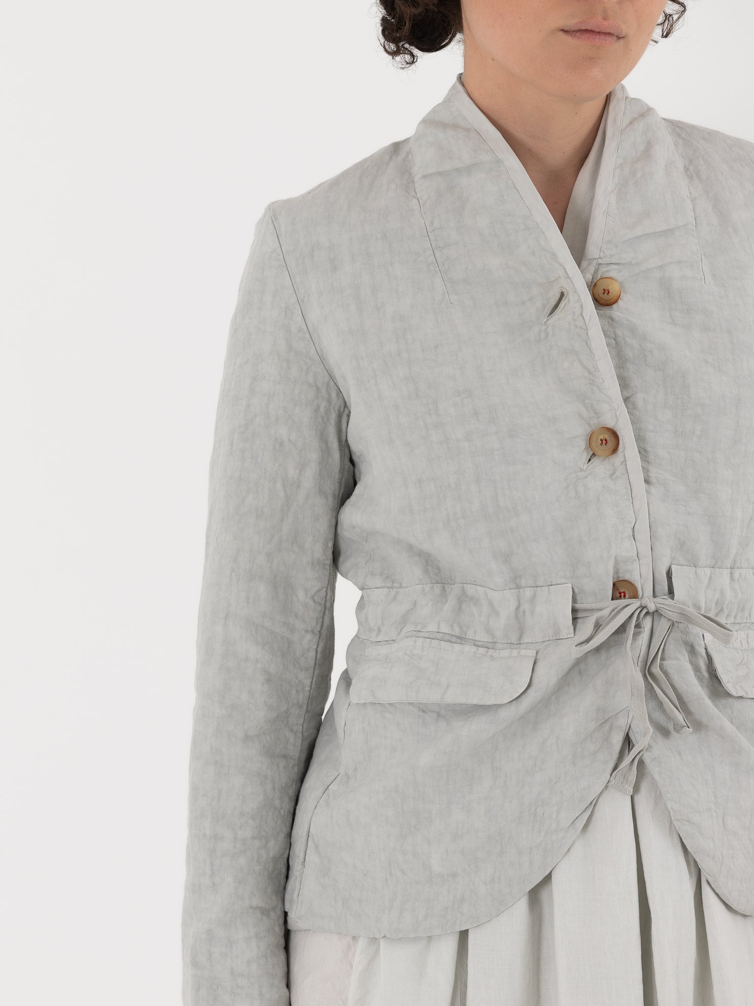 イタリア製 H+ HANNOH WESSEL ストライプジャケット 38 Hannoh Wessel Jacket Jamie in Pearl at Worthwhile