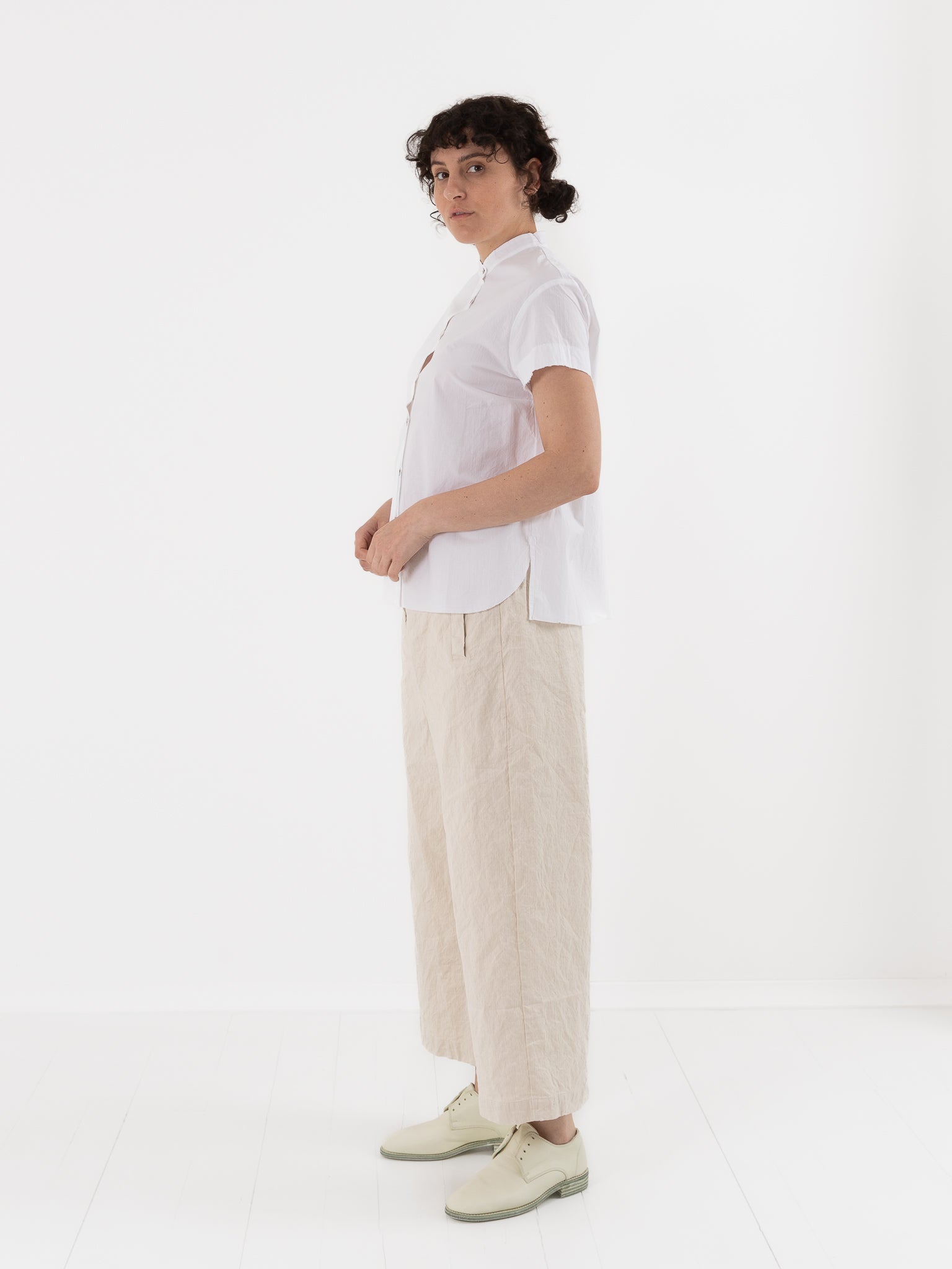 Hannoh Wessel Shirt Savannah in White - HANNOH at Worthwhile - shop TOP