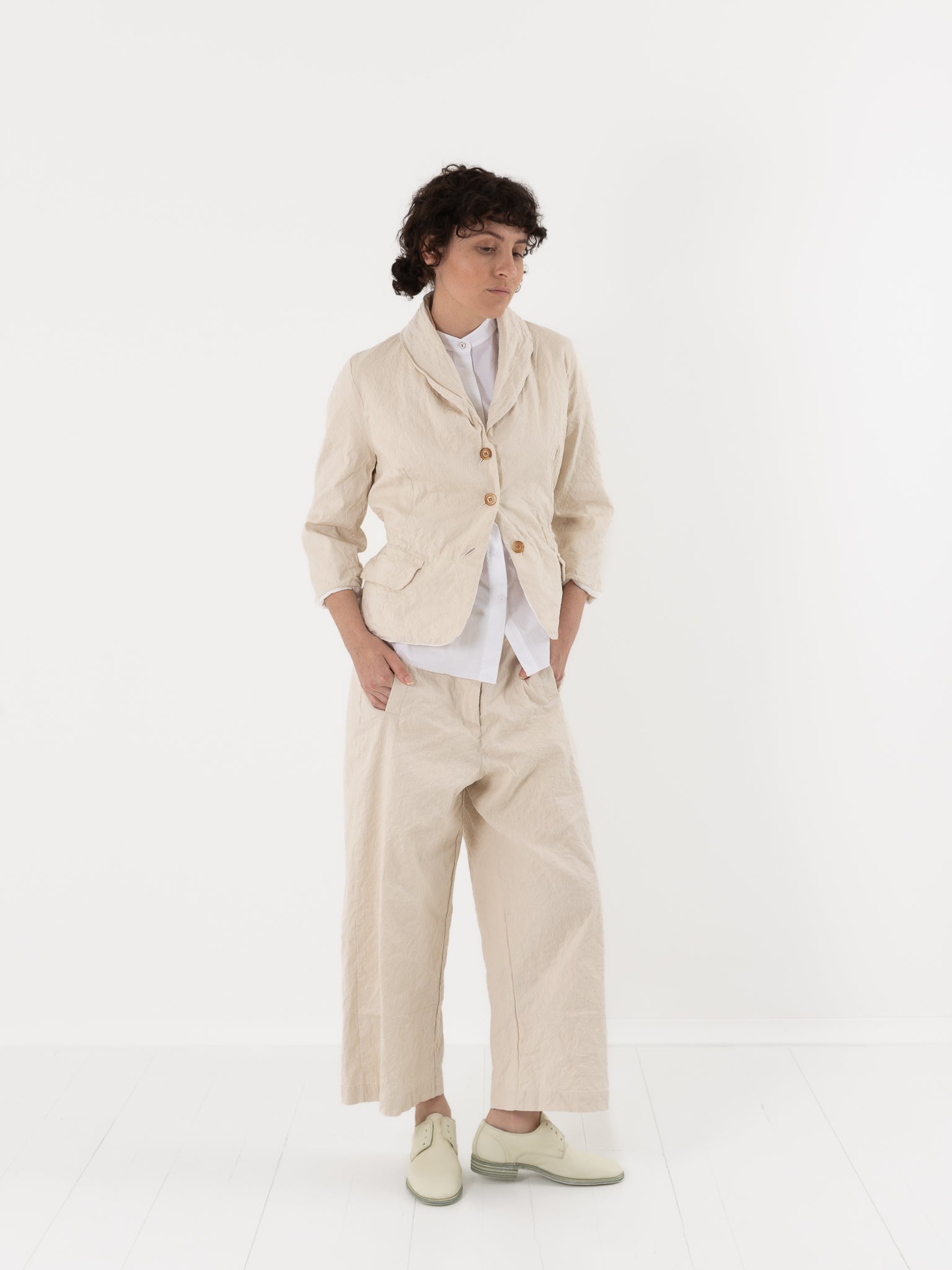 Hannoh Wessel Pants Paulette in Natural - HANNOH at Worthwhile - shop PANT