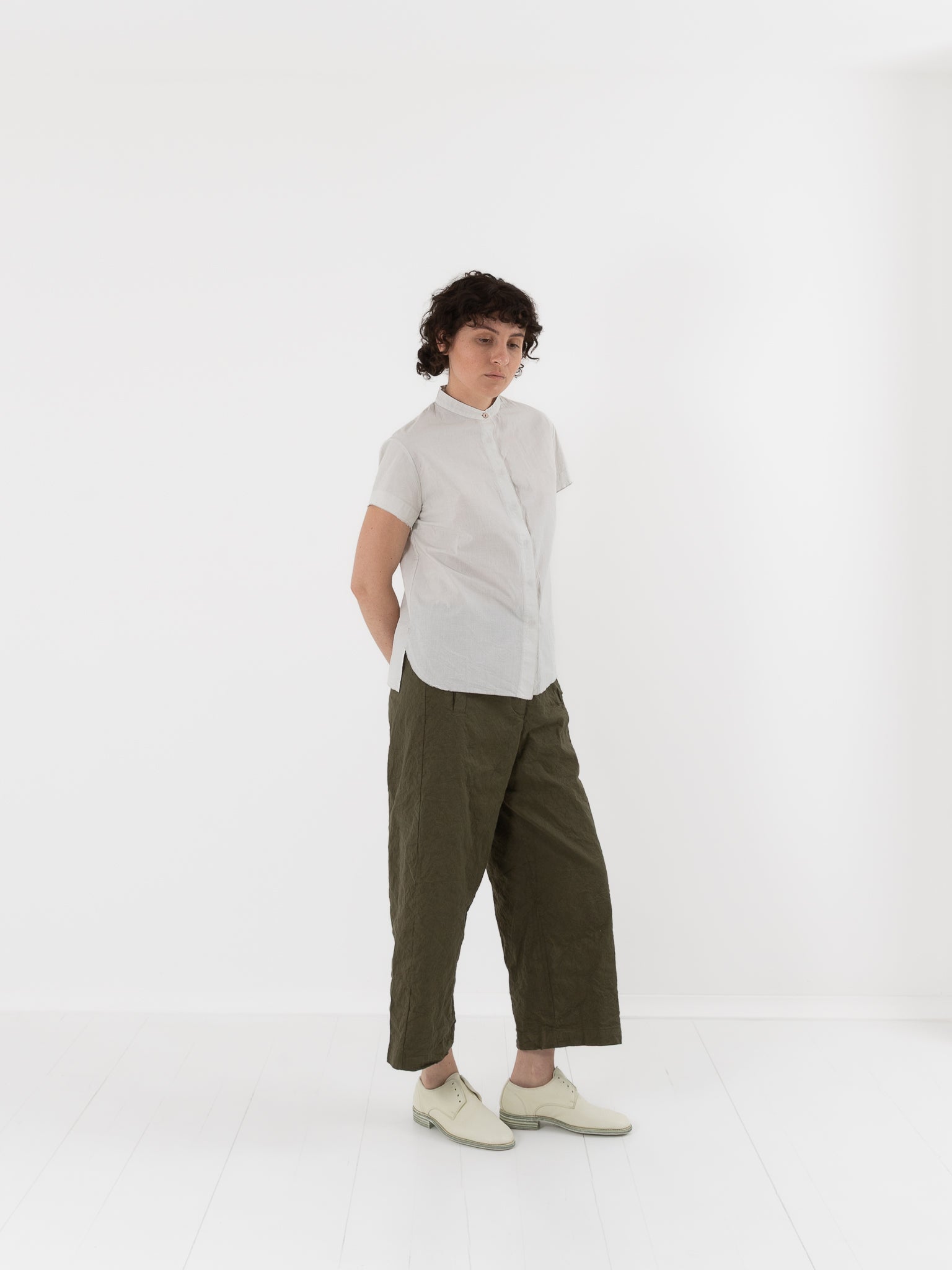 Hannoh Wessel Shirt Savannah in Old Pearl - HANNOH at Worthwhile - shop TOP