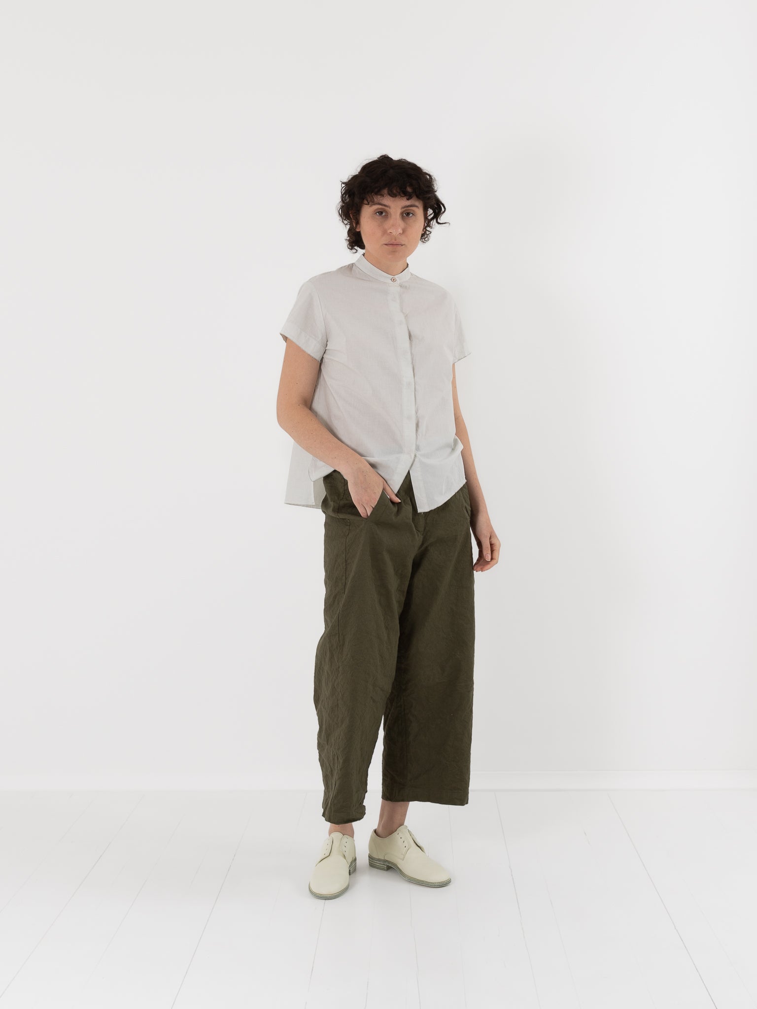 Hannoh Wessel Shirt Savannah in Old Pearl - HANNOH at Worthwhile - shop TOP
