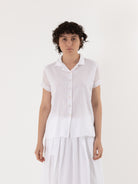 Hannoh Wessel Shirt Sydney in White - HANNOH at Worthwhile - shop TOP