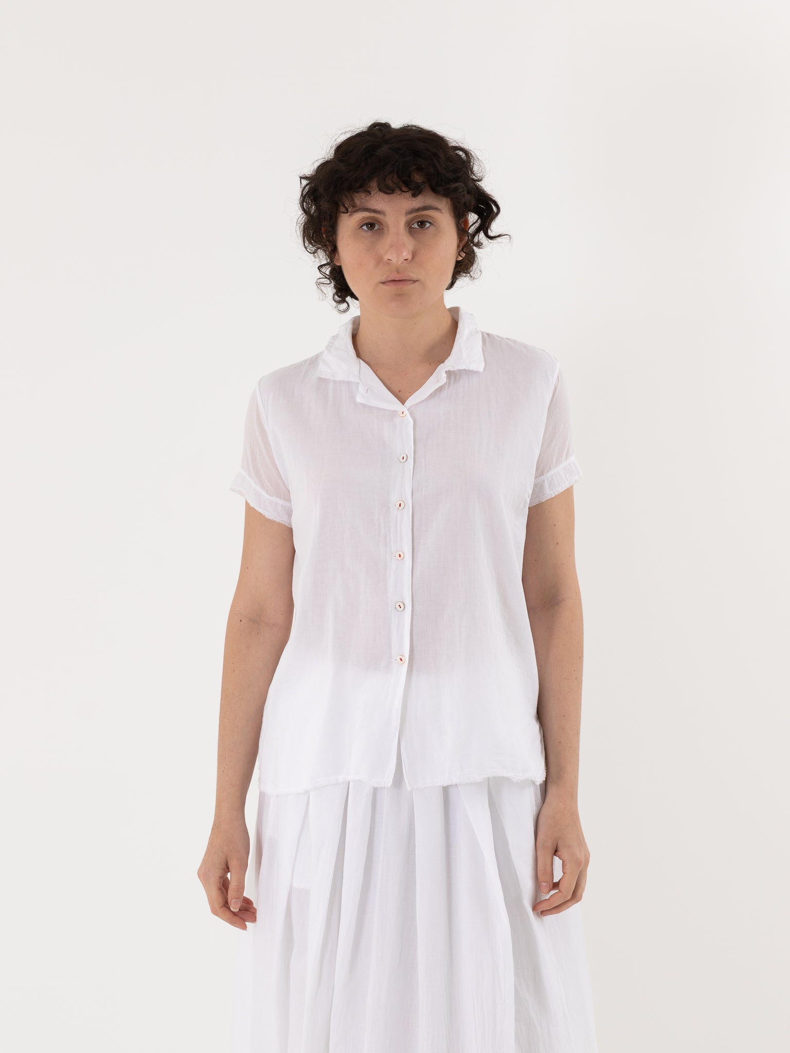 Hannoh Wessel Shirt Sydney in White - HANNOH at Worthwhile - shop TOP