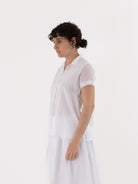 Hannoh Wessel Shirt Sydney in White - HANNOH at Worthwhile - shop TOP