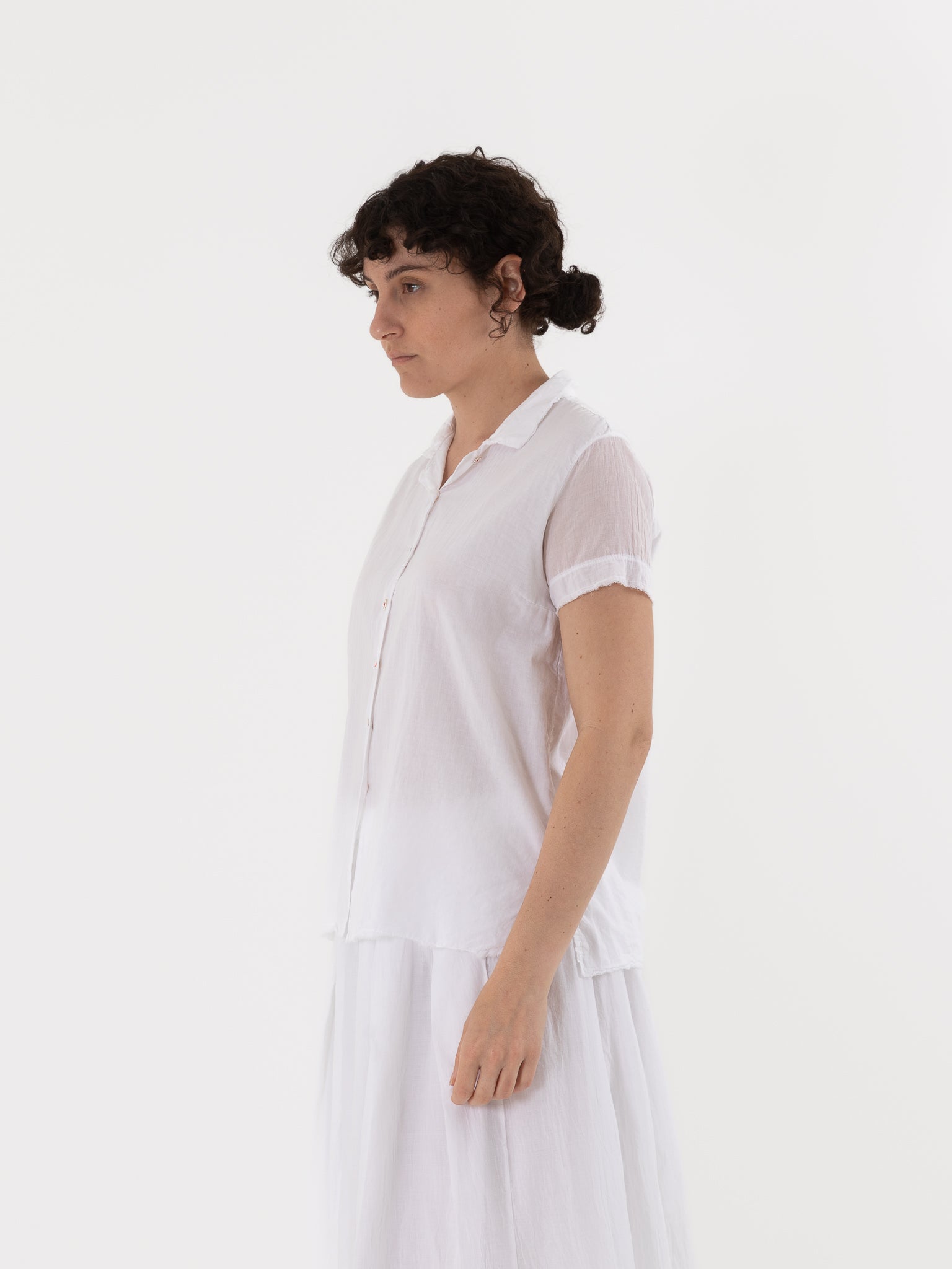 Hannoh Wessel Shirt Sydney in White - HANNOH at Worthwhile - shop TOP