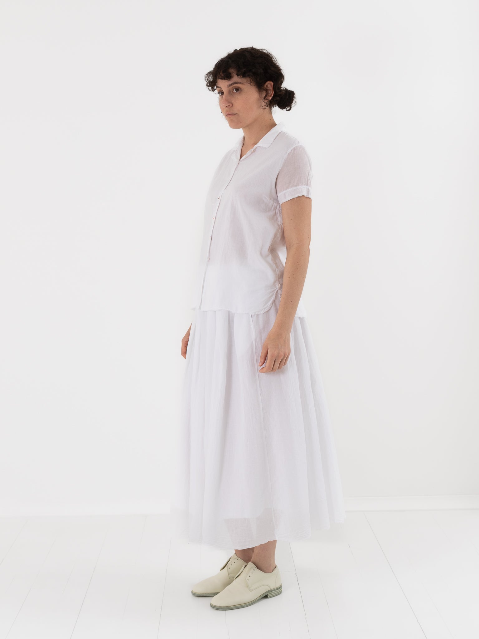 Hannoh Wessel Skirt Joyce in White - HANNOH at Worthwhile - shop SKIRT