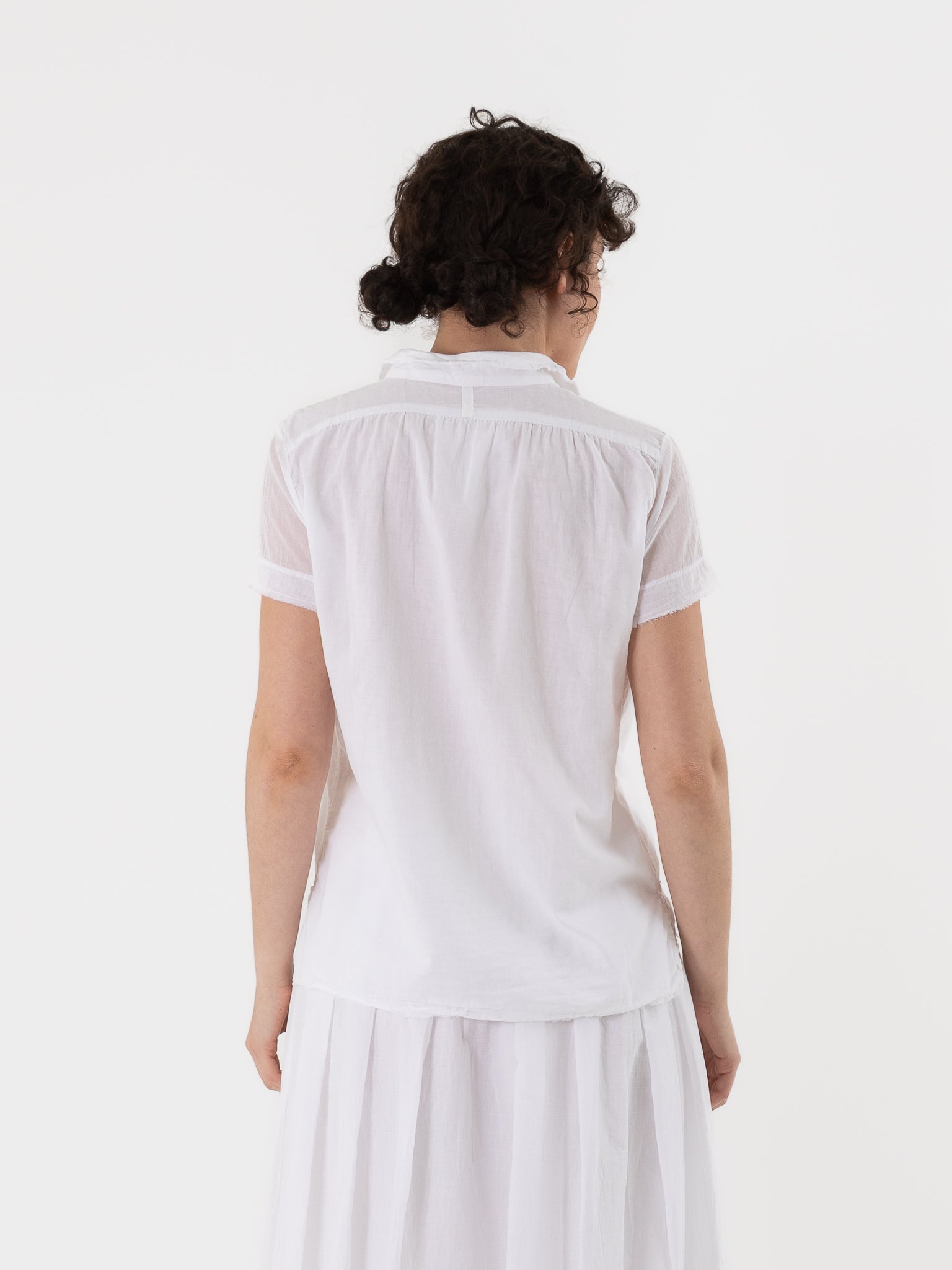 Hannoh Wessel Shirt Sydney in White - HANNOH at Worthwhile - shop TOP