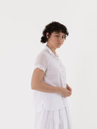 Hannoh Wessel Shirt Sydney in White - HANNOH at Worthwhile - shop TOP