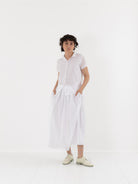 Hannoh Wessel Shirt Sydney in White - HANNOH at Worthwhile - shop TOP