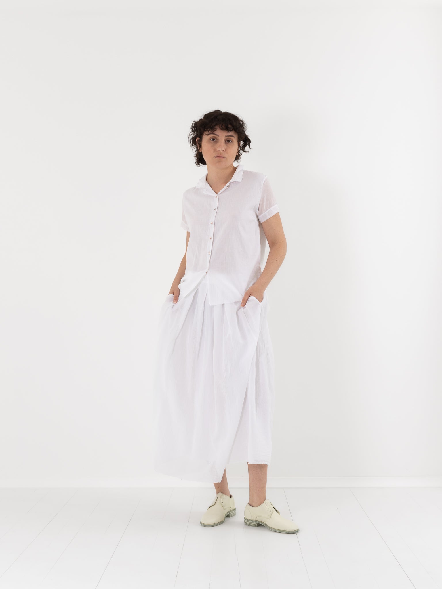 Hannoh Wessel Skirt Joyce in White - HANNOH at Worthwhile - shop SKIRT