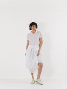 Hannoh Wessel Skirt Joyce in White - HANNOH at Worthwhile - shop SKIRT