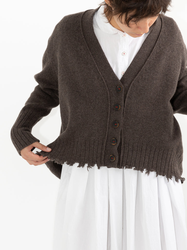Hannoh Wessel Kyra Cardigan, Brown - Worthwhile