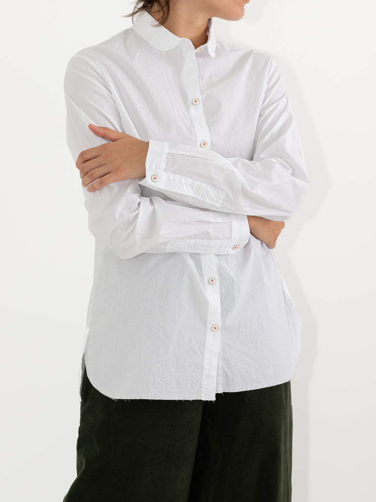 Hannoh Wessel Chinzia Shirt, White - Worthwhile