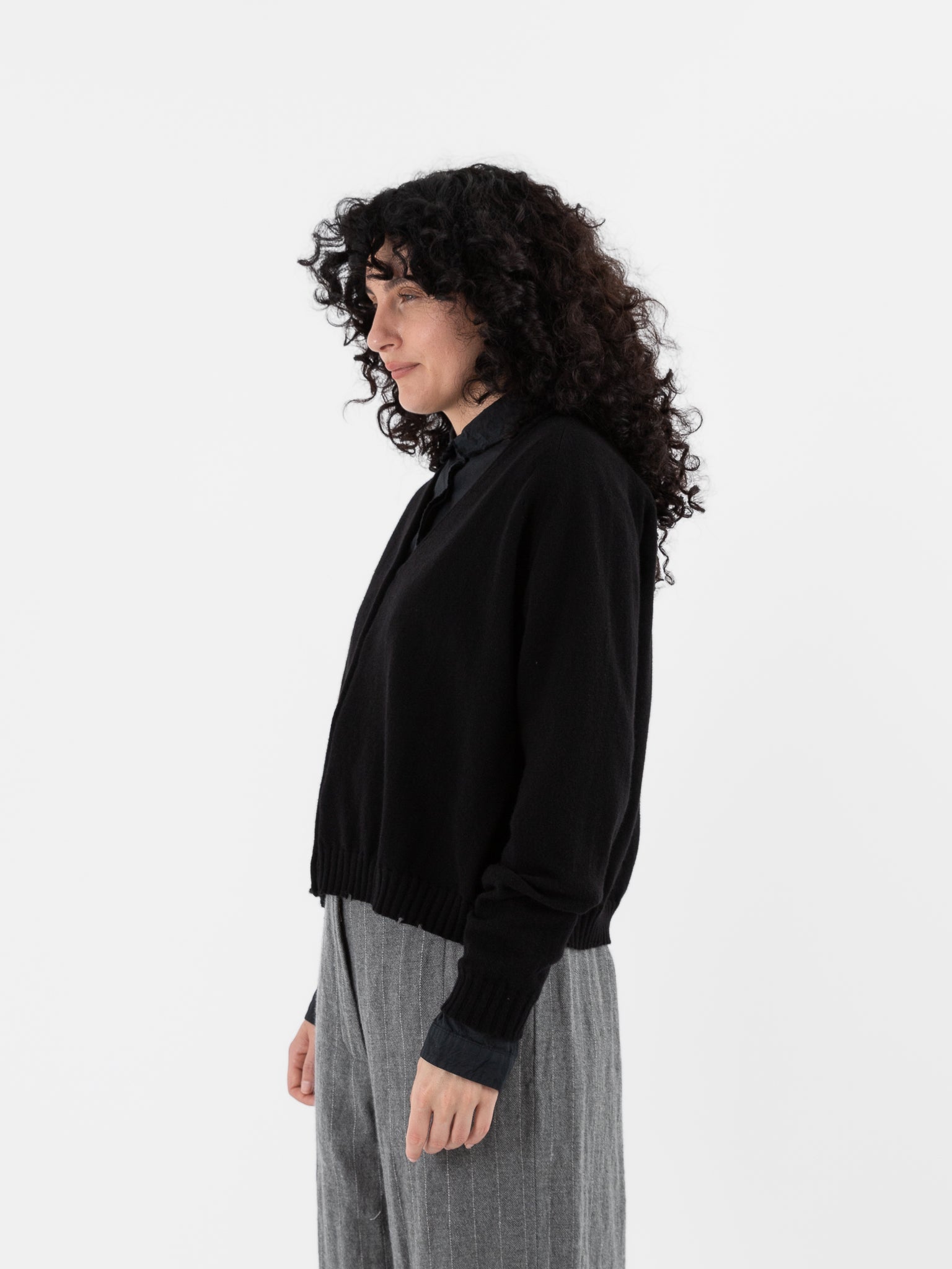 Hannoh Wessel Cardigan Kamilla in Black - HANNOH at Worthwhile - shop CARDIGAN