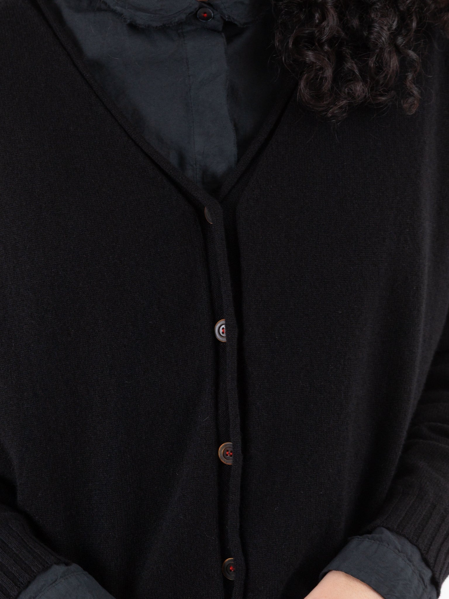 Hannoh Wessel Cardigan Kamilla in Black - HANNOH at Worthwhile - shop CARDIGAN