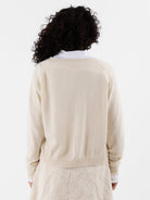 Hannoh Wessel Cardigan Kamilla in Natural - HANNOH at Worthwhile - shop CARDIGAN