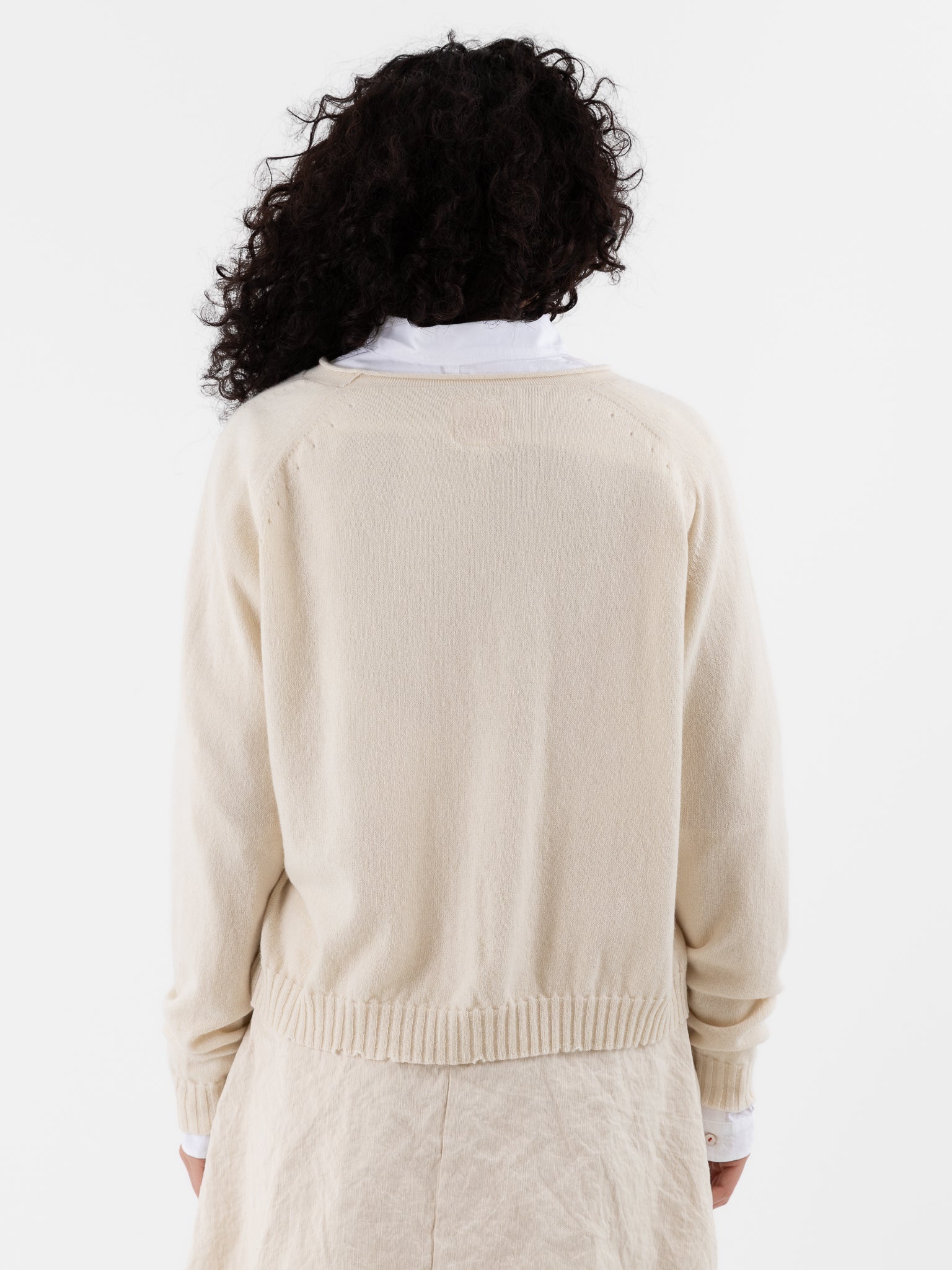 Hannoh Wessel Cardigan Kamilla in Natural - HANNOH at Worthwhile - shop CARDIGAN