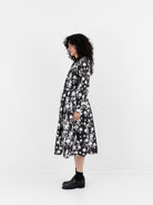Hannoh Wessel Dress Ronya in Black Flower - HANNOH at Worthwhile - shop DRESS