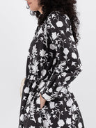 Hannoh Wessel Dress Ronya in Black Flower - HANNOH at Worthwhile - shop DRESS